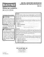 Предварительный просмотр 48 страницы Black Max BMi1000 Operator'S Manual