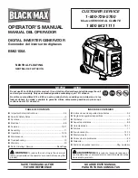 Preview for 1 page of Black Max BMi2100A Operator'S Manual