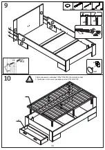 Preview for 9 page of BLACK RED WHITE KRISTOFF B191-LOZ120x200 Assembly