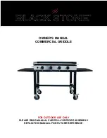 Preview for 1 page of Black Stone COMMERCIAL GRIDDLE Owner'S Manual