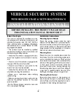 Black Widow Security 6150 Installation Manual preview