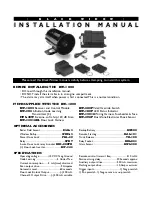 Предварительный просмотр 1 страницы Black Widow Security BW-1600 Installation Manual