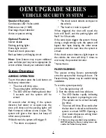 Preview for 1 page of Black Widow Security OEM UPGRADE User Manual