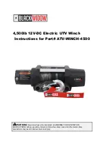 Black Widow ATV-WINCH-4500 Instructions Manual preview