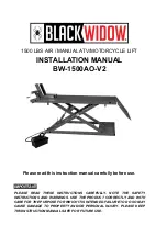 Preview for 1 page of Black Widow BW-1500AO-V2 Installation Manual