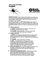 Black Widow BW-2000 CLASSIC User Manual preview
