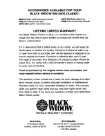 Preview for 3 page of Black Widow BW-2000 CLASSIC User Manual