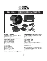 Black Widow BW 3000 Owner'S Manual preview