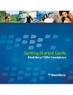 Предварительный просмотр 1 страницы Blackberry 7100 - 7130E SMARTPHONE Getting Started Manual