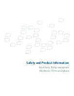 Blackberry 7100 - 7130G SMARTPHONE,  7130V SMARTPHONE - SAFETY INFORMATION BOOKLET Safety And Product Information предпросмотр