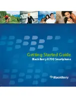 Предварительный просмотр 1 страницы Blackberry 8700 - SMARTPHONE Getting Started Manual