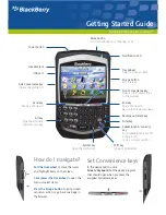 Blackberry 8705g Getting Started Manual preview