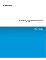 Предварительный просмотр 1 страницы Blackberry APP WORLD - SPORT CASE User Manual