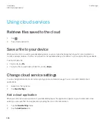Preview for 126 page of Blackberry BB10 User Manual