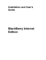 Blackberry BlackBerry Wireless Handheld Installation And User Manual preview