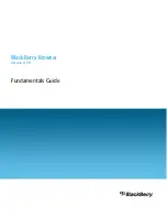 Preview for 1 page of Blackberry BROWSER VERSION 4.7.0 - FUNDAMENTALS GUIDE Fundamentals