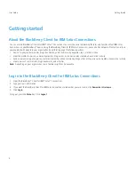 Preview for 6 page of Blackberry Client for IBM Lotus Connections User Manual