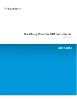 Preview for 1 page of Blackberry Client for IBM Lotus Quickr User Manual