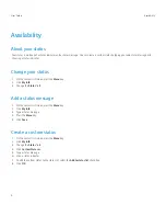 Preview for 6 page of Blackberry CLIENT FOR USE WITH MICROSOFT OFFICE LIVE COMMUNICATIONS SERVER 2005 User Manual