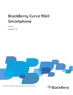 Blackberry Curve 9360 Help Manual предпросмотр