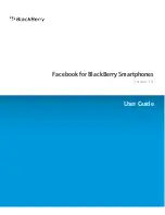 Blackberry Facebook User Manual предпросмотр