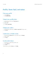 Предварительный просмотр 8 страницы Blackberry Facebook User Manual