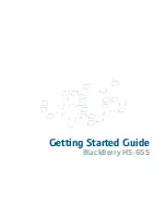 Blackberry HS-655 Getting Started Manual предпросмотр