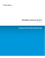 Предварительный просмотр 1 страницы Blackberry INTERNET SERVICE Overview