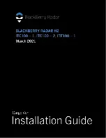 Предварительный просмотр 1 страницы Blackberry ITC100-1 Installation Manual