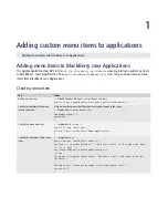 Preview for 8 page of Blackberry JAVA DEVELOPMENT ENVIRONMENT - -  DEVICE APPLICATIONS INTEGRATION - DEVELOPMENT GUIDE Integration Manual