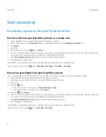 Preview for 8 page of Blackberry PRESENTER - V1.2 User Manual