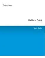 Blackberry PROTECT - V1.0 User Manual preview