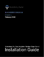 Blackberry RADAR-M ITA100-1 Installation Manual предпросмотр