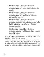 Предварительный просмотр 18 страницы Blackberry RBB10BW Safety And Product Information