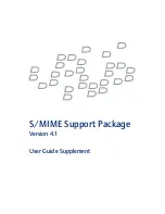 Blackberry S-MIME SUPPORT PACKAGE VERSION 4.1 - User Manual preview