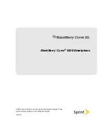 Blackberry Sprint Curve 9330 Manual preview