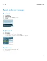 Preview for 9 page of Blackberry TWITTER FOR  SMARTPHONES - BETA V1.0 User Manual