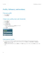 Preview for 16 page of Blackberry TWITTER FOR  SMARTPHONES - BETA V1.0 User Manual