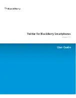 Предварительный просмотр 1 страницы Blackberry TWITTER - LEARN MORE User Manual