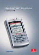 Предварительный просмотр 1 страницы Blackberry Vodafone 7100v Installation Manual