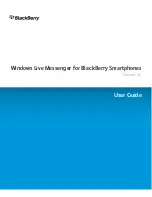Blackberry WINDOWS LIVE MESSENGER - LEARN MORE User Manual preview