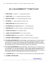 Предварительный просмотр 5 страницы Blackbird EZ-1 Classic Quadribent User Manual