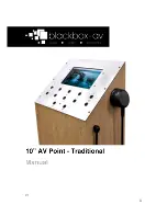 Предварительный просмотр 1 страницы blackbox-av 10" AV Point-Traditional Manual