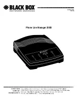 Blackbox Phone Line Manager 208B Manual preview