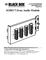 Предварительный просмотр 2 страницы Blackbox SOHO 7-Zone Audio Module Manual