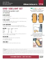 Preview for 1 page of blackburn GRID SIDE LIGHT SET User Manual