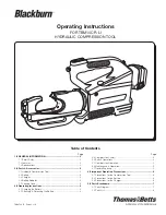 Предварительный просмотр 1 страницы blackburn TBM14CR-LI Operating Instructions Manual