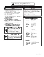 Предварительный просмотр 2 страницы blackburn TBM14CR-LI Operating Instructions Manual