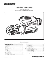 Preview for 1 page of blackburn TBM15CR-LI Operating Instructions Manual