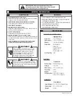 Preview for 2 page of blackburn TBM58PCTS-LI Operating Instructions Manual